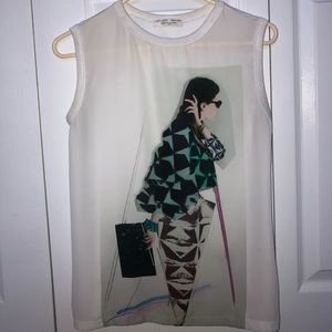 zara womens shirt size M